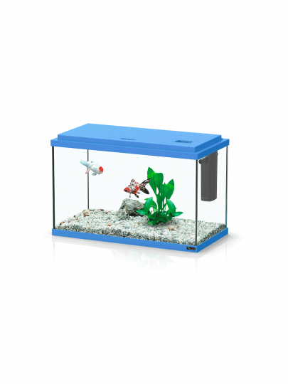 Aquario Funny Fish 40x20x26  Azul 18 L c/ filtro TC200